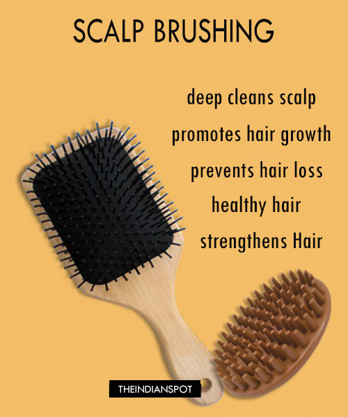 scalp treatment brush