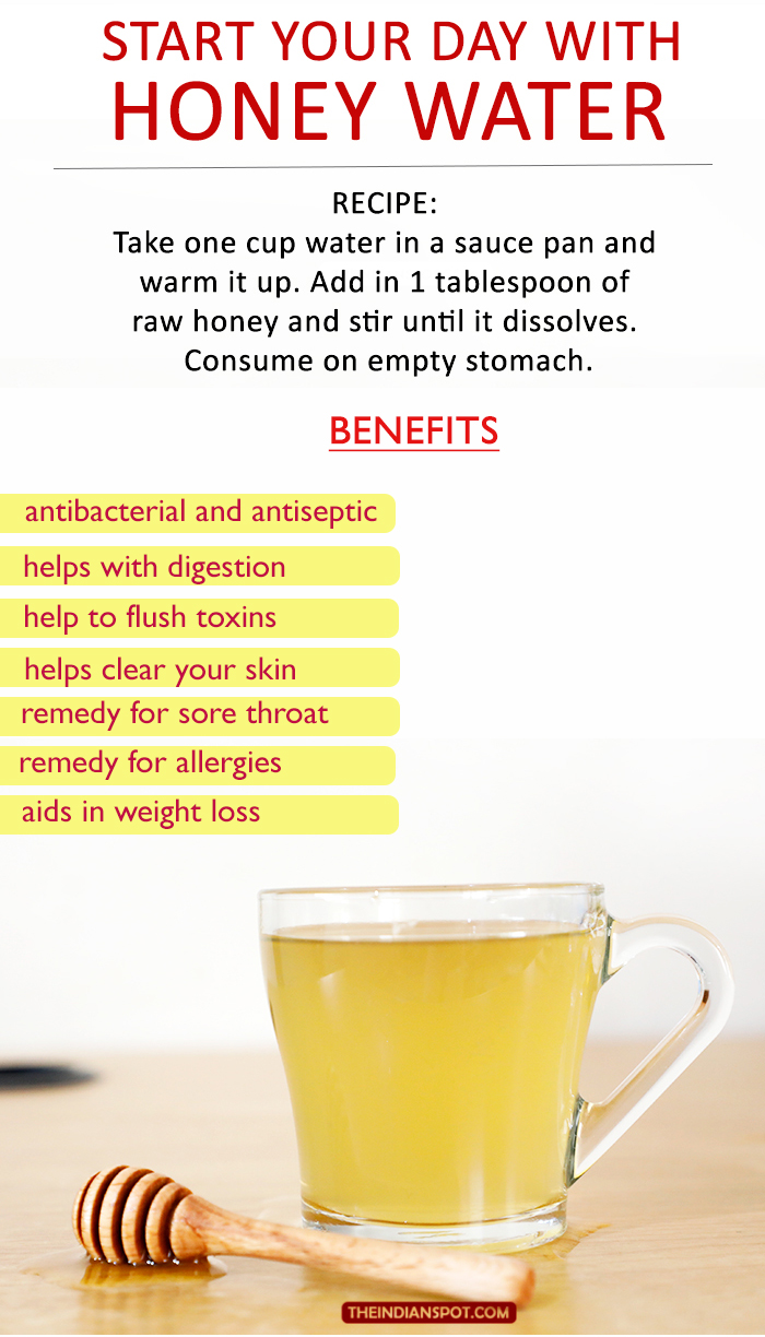 start your day with honey water