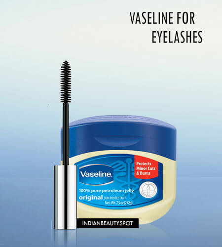 Use Vaseline for longer thicker lashes