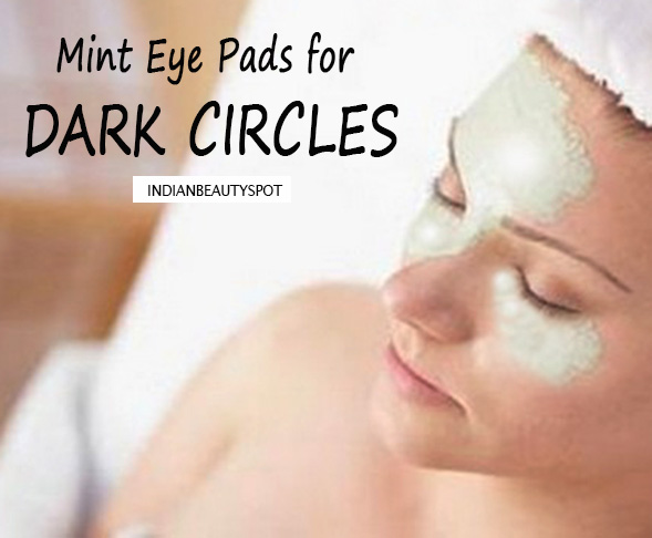 Mint and potato Eye Pads for dark circles