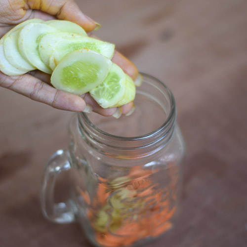 Coconut detox water for summer