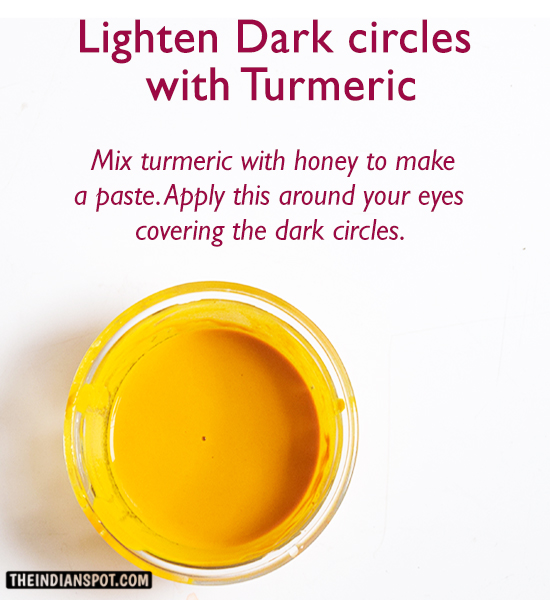 Get rid of Dark circles with Turmeric