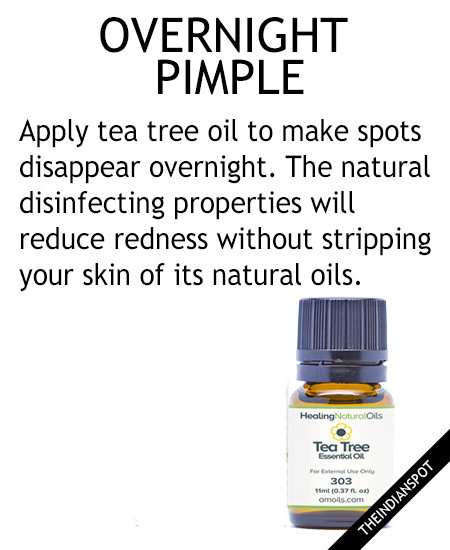 Use tea tree oil to Clear Zits, Pimples & Blackheads