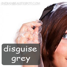 Disguise grey hair