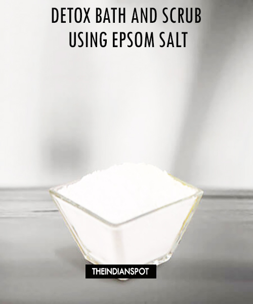 At-home Spa - Detox bath and scrub using epsom salt