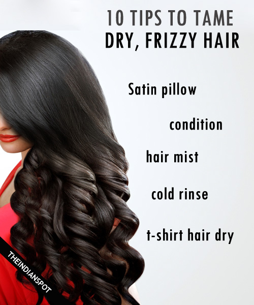 10 Tips to tame dry, frizzy hair - THE INDIAN SPOT