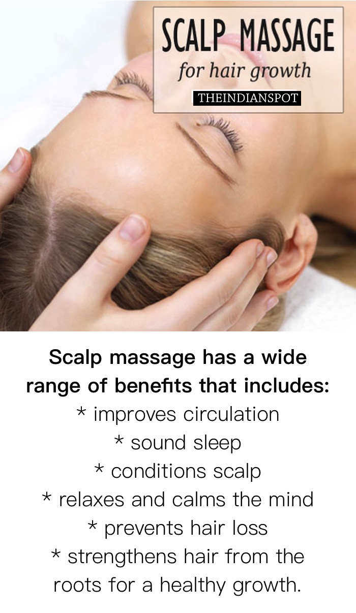 Scalp massage benefits and treatment for hair growth