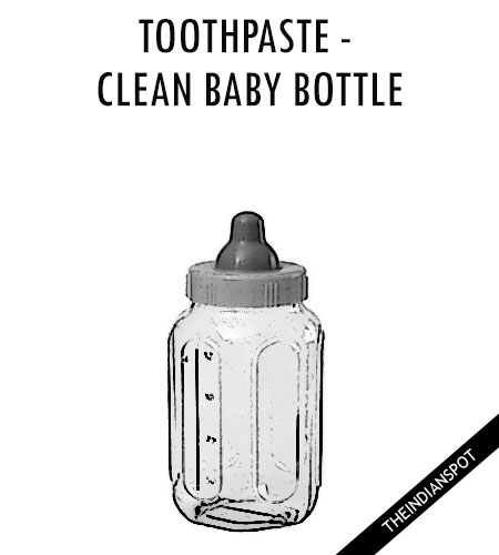 Remove bad odor from baby bottles