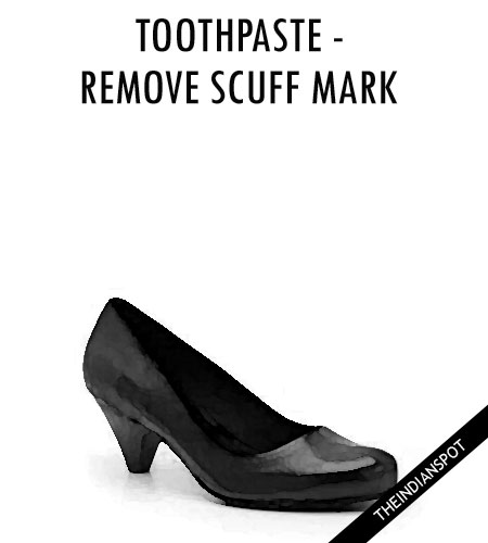 Remove scuffs from shoes