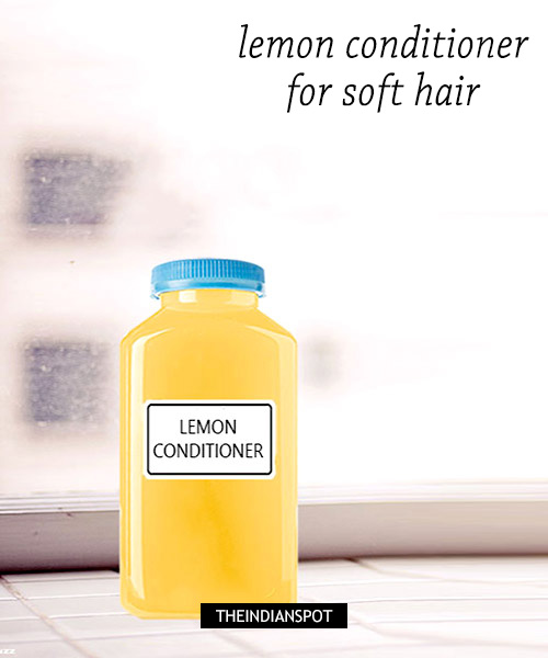 DIY lemon conditioner - soft hair: