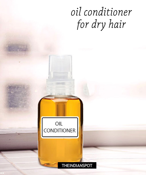 1. DIY Oil leave in conditioner - Dry Damaged hair:
