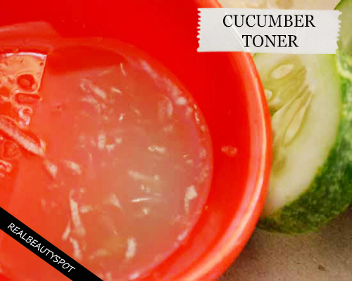 DIY natural cucumber toner