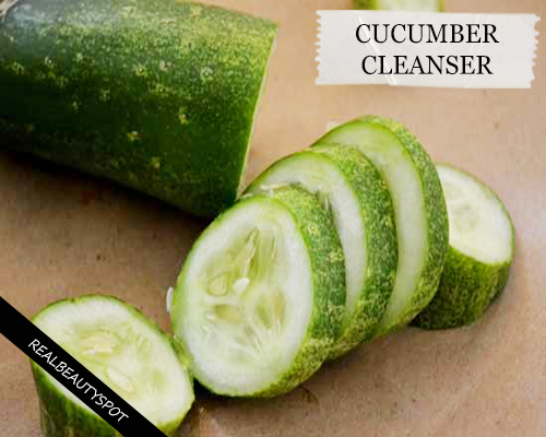 DIY natural cucumber cleanser