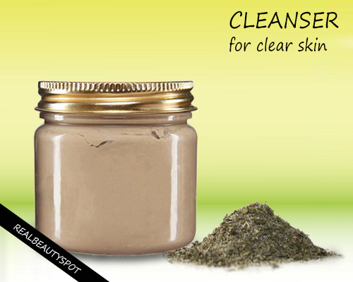 Ayurvedic natural face cleanser recipe for clear skin