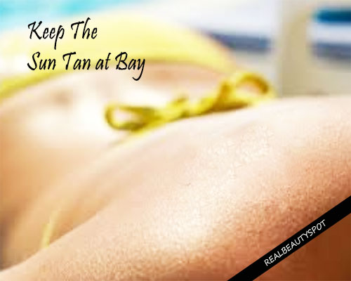 How to keep sun tanning at bay this summer