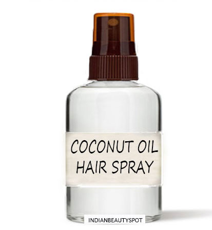 DIY coconut hair spray