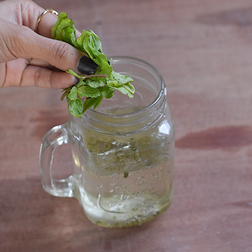 MATCHA-MINT DETOX WATER for weight loss