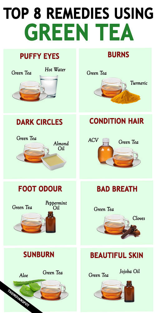 TOP 8 green tea remedies