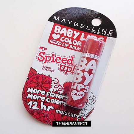 MAYBELLINE BABY LIPS SPICED UP IN BERRY SHERBET REVIEW