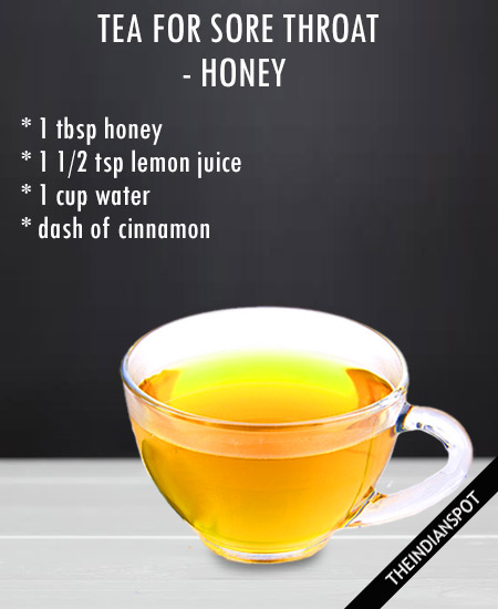 Tea For Sore Throat Lemon And Honey The Indian Spot