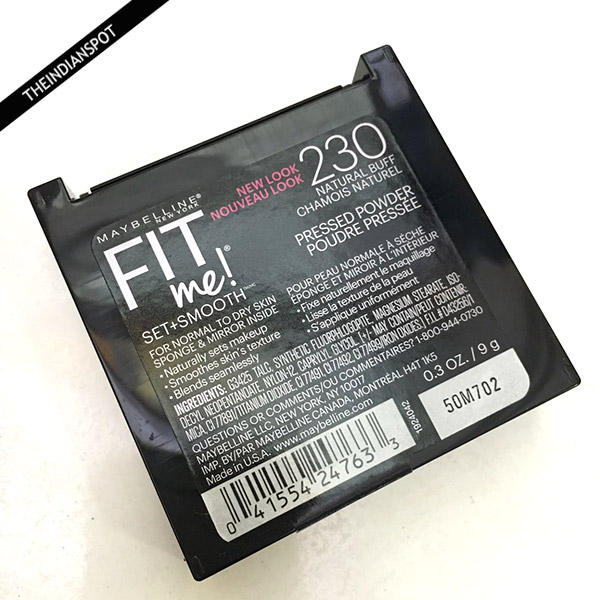 MAYBELLINE FIT ME PRESSED POWDER- 230 NATURAL BUFF REVIEW
