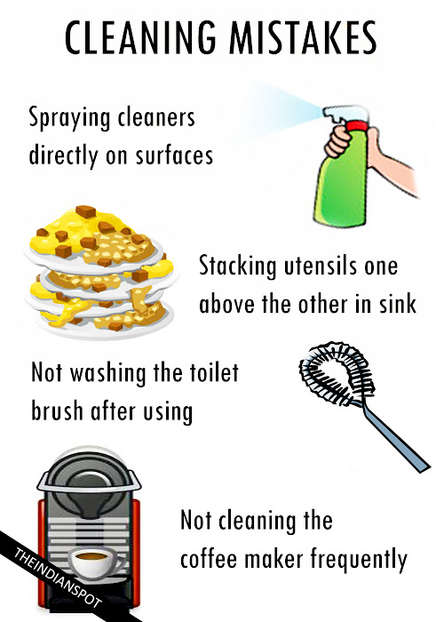 CLEANING MISTAKES YOU MIGHT BE MAKING