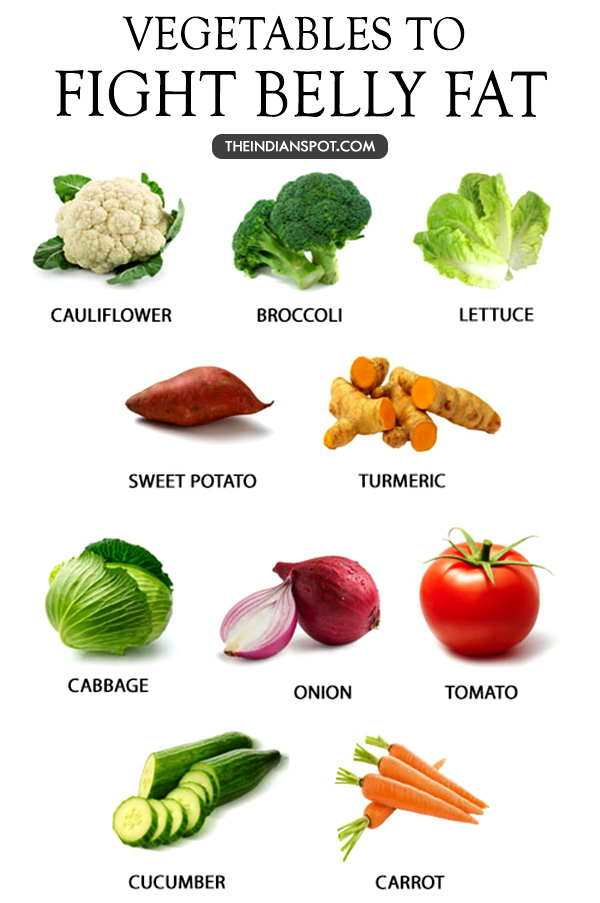 THE BEST VEGETABLES TO GET RID OF BELLY FAT