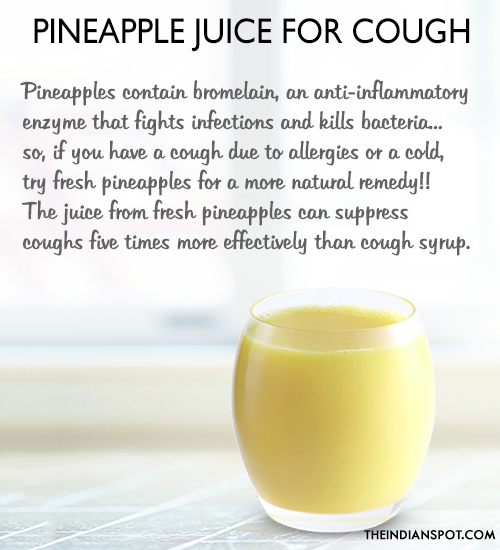 PINEAPPLE JUICE FOR COUGH