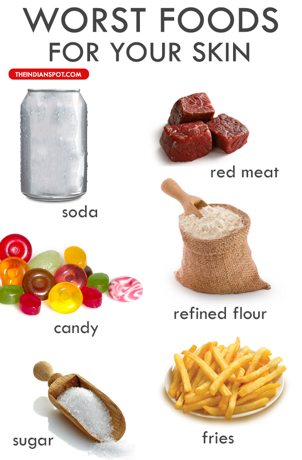 10 Worst Foods For Your Skin