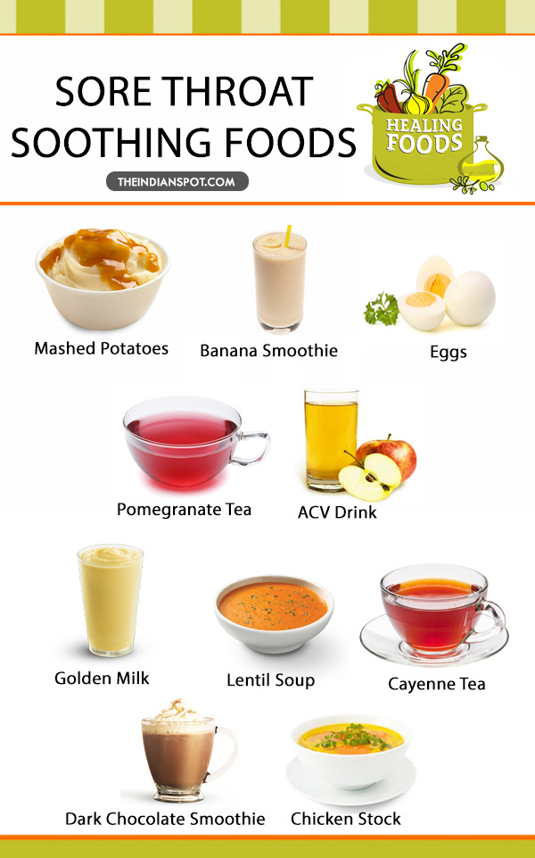 FOODS THAT HELP SOOTHE SORE THROAT