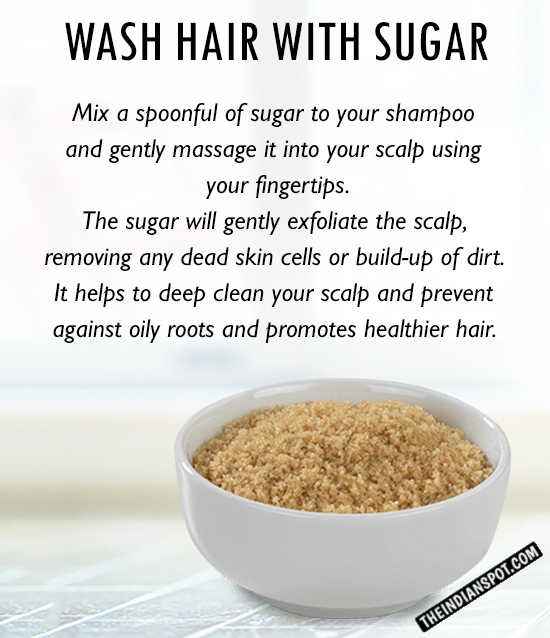 Use Sugar To Wash Your Hair