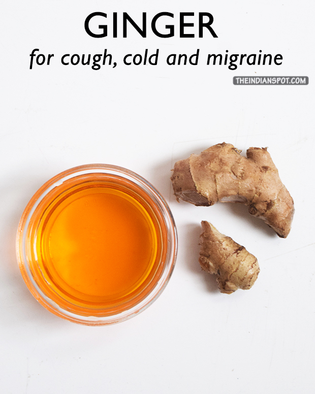 HOW TO USE GINGER FOR COMMON COLD COUGH AND MIGRAINE