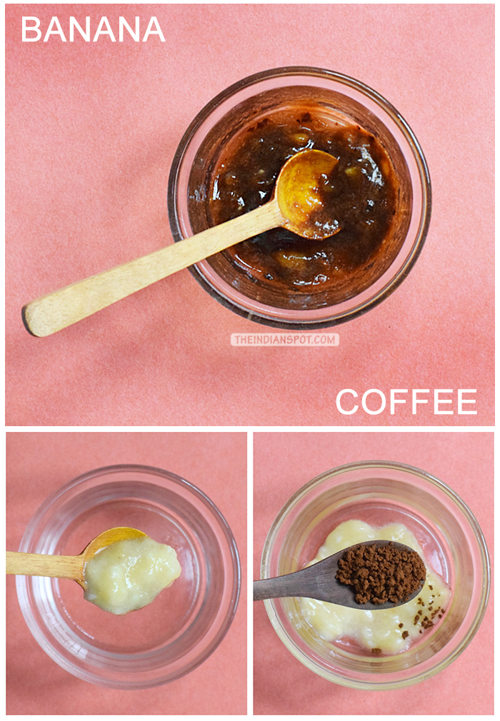 SKIN BRIGHTENING  BANANA AND COFFEE FACE MASK