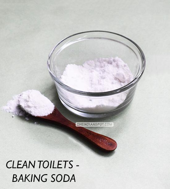CLEAN DIRTY TOILETS WITH BAKING SODA