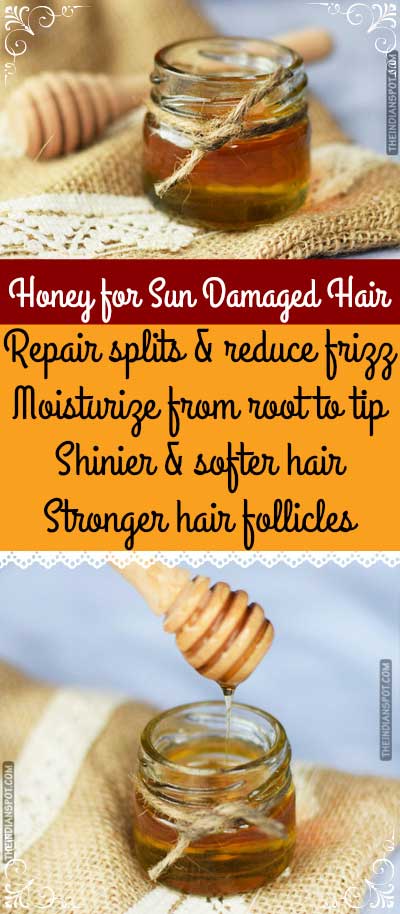USE HONEY TO TREAT YOUR HAIR FROM SUN DAMAGE