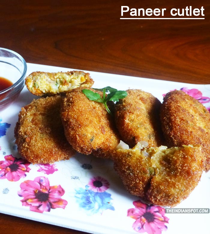 Easy Paneer cutlet - Cottage Cheese Patties Recipe