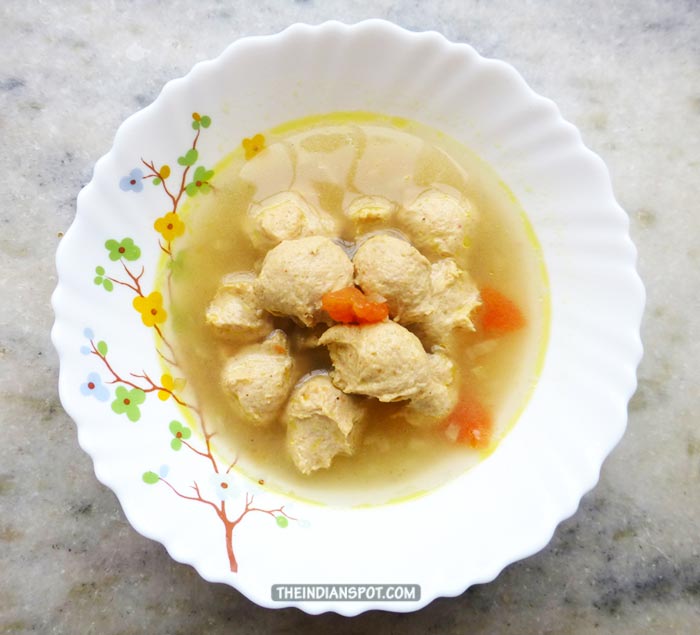 Simple Chicken Meatball Soup Recipe