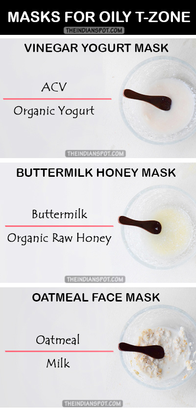 3 DIY MASKS FOR OILY T-ZONE