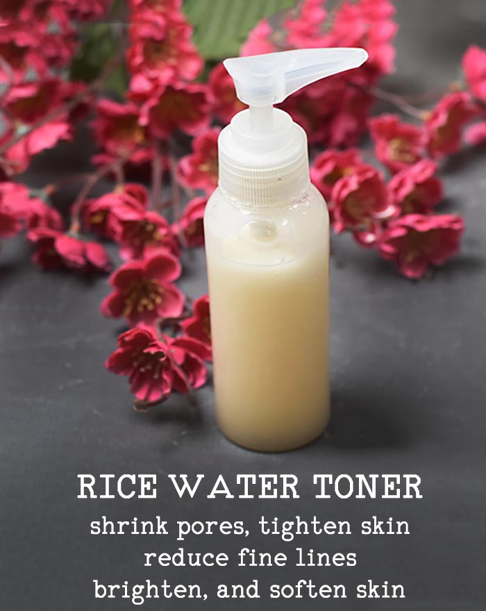 DIY Rice water toner for bright and smooth skin