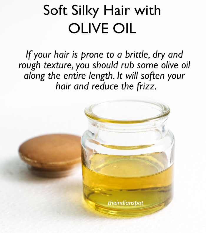 Olive Oil Hair treatment for smooth shiny hair