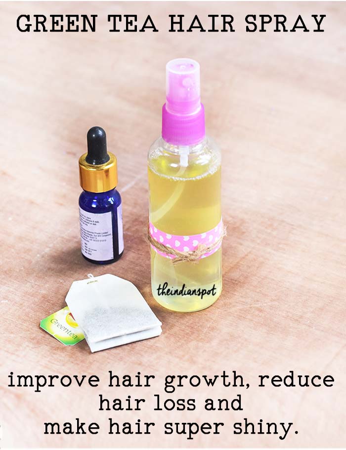 Green Tea Hair Spray to reduce hair fall
