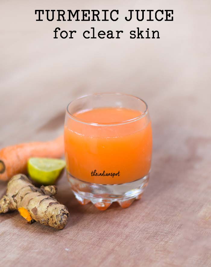 Turmeric juice recipe for clear skin