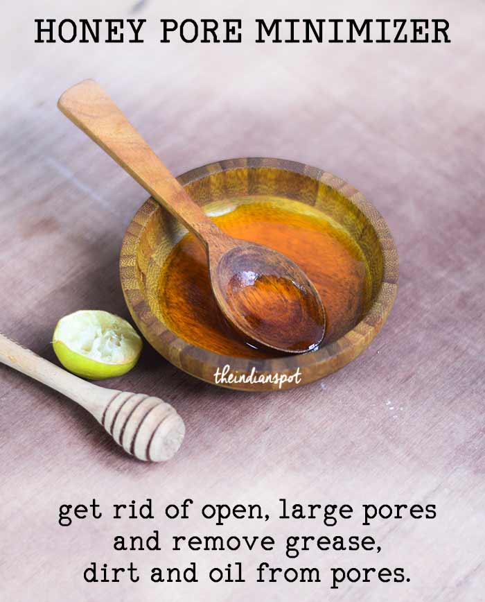 Shrink Pores Naturally with honey