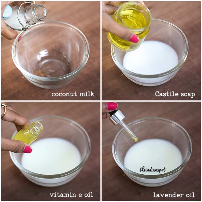 DIY Natural Coconut Milk Body Wash