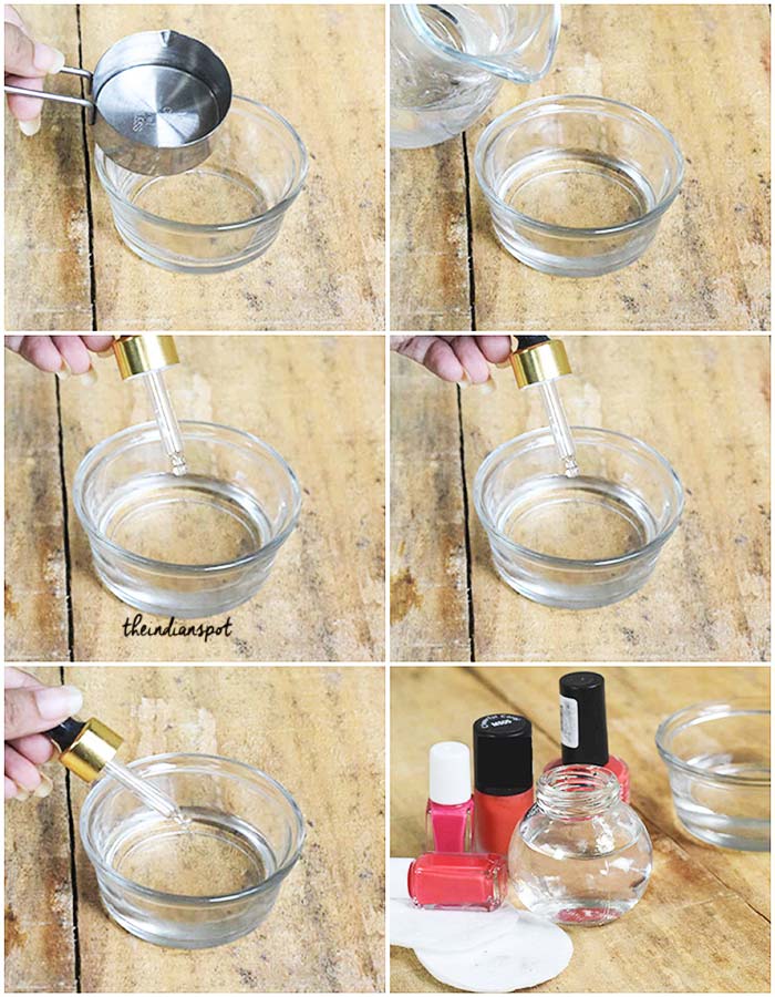 DIY Natural Nail Polish Remover using vinegar