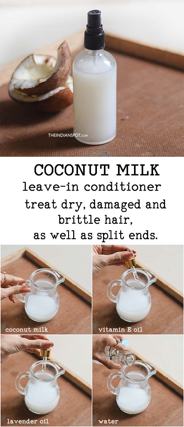 Homemade Coconut Milk Leave in Spray on Conditioner