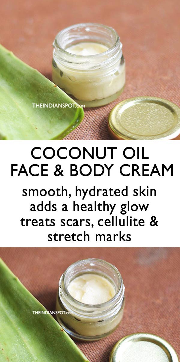 Coconut oil face & body moisturizer