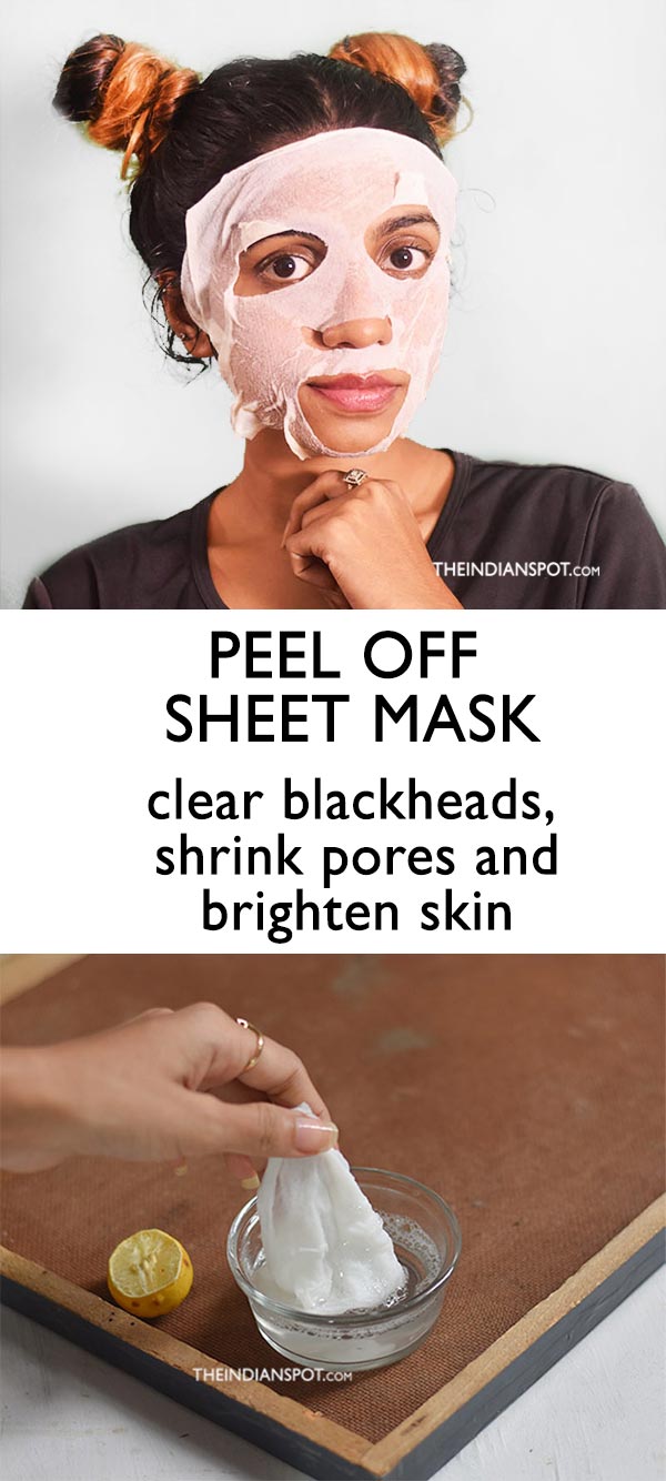 Peel Off Sheet Mask to Clear blackheads and shrink Pores