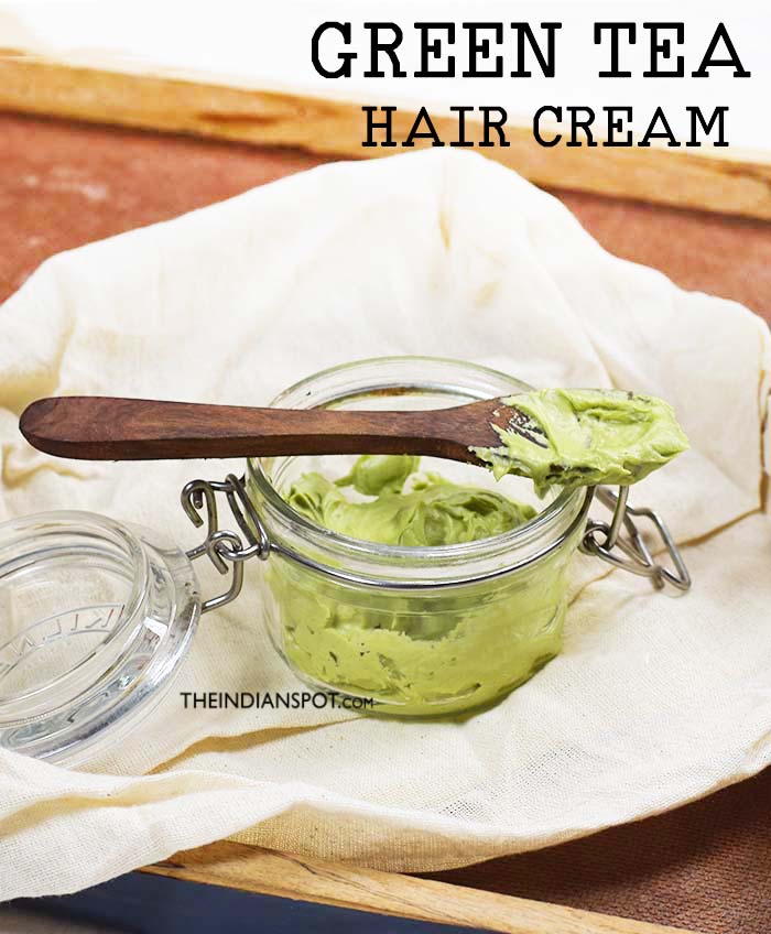 GREEN TEA HAIR CREAM FOR LONGER STRONGER HAIR