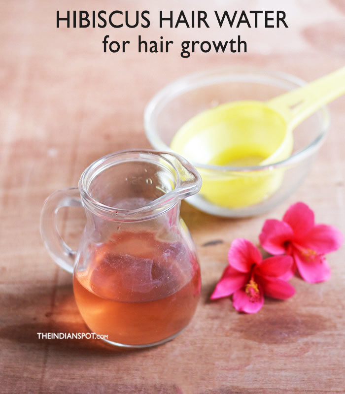 Hibiscus hair water for hair growth